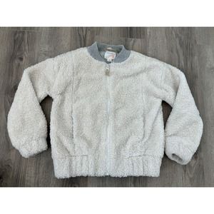 CREWCUTS jacket 6/7 Girls Ivory Sherpa Coat Teddy